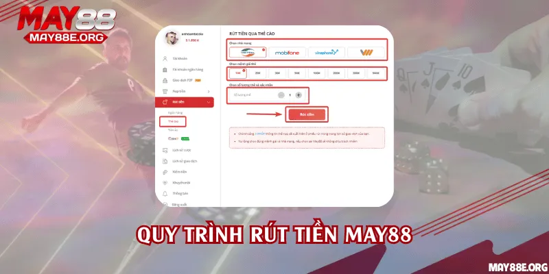 Rút tiền May88